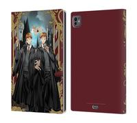 Head Case Designs sous Licence Officielle Harry Potter Fred Et George Weasley 25ème Anniversaire Anime Étui Portefeuille en Cuir Compatible avec Apple iPad Pro 11 M4/M5 2024/2025