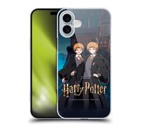 Head Case Designs sous Licence Officielle Harry Potter Fred Et George Weasley Célébration Anime Coque Dure pour l'arrière Compatible avec Apple iPhone 16 Plus