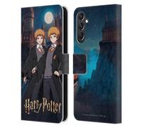 Head Case Designs sous Licence Officielle Harry Potter Fred Et George Weasley Célébration Anime Étui Portefeuille en Cuir Compatible avec Samsung Galaxy A24 4G / M34 5G
