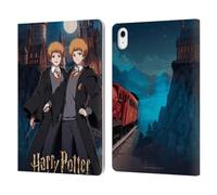 Head Case Designs sous Licence Officielle Harry Potter Fred Et George Weasley Célébration Anime Étui Portefeuille en Cuir Compatible avec Apple iPad Air 11 2020/2022/2024/2025
