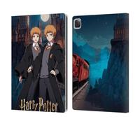 Head Case Designs sous Licence Officielle Harry Potter Fred Et George Weasley Célébration Anime Étui Portefeuille en Cuir Compatible avec Apple iPad Pro 12.9 2020/2021/2022