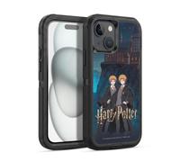 Head Case Designs sous Licence Officielle Harry Potter Fred Et George Weasley Célébration Anime Étui Antichoc Ultra-Blindé Compatible avec Apple iPhone 15