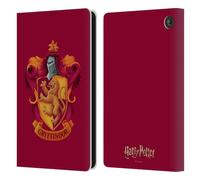 Head Case Designs sous Licence Officielle Harry Potter Gryffindor Crête Chamber of Secrets I Étui Portefeuille en Cuir Compatible avec Amazon Fire 7 2022