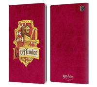 Head Case Designs sous Licence Officielle Harry Potter Gryffindor Crête Sorcerer's Stone I Étui Portefeuille en Cuir Compatible avec Amazon Fire Max 11 2023