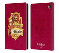 Head Case Designs sous Licence Officielle Harry Potter Gryffindor Crête Sorcerer's Stone I Étui Portefeuille en Cuir Compatible avec Amazon Fire 7 2022