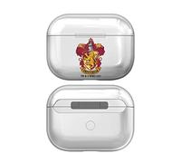 Head Case Designs sous Licence Officielle Harry Potter Gryffindor Écussons Et Boucliers Transparent Cristal Dur Compatible avec Apple AirPods Pro 2 Charging Case