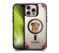 Head Case Designs sous Licence Officielle Harry Potter Gryffindor Maisons Black Shockproof Bumper Case [Military Grade Protection] Compatible with Apple iPhone 16 Pro Max and Compatible with MagSafe