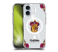 Head Case Designs sous Licence Officielle Harry Potter Gryffindor Maisons Étui Antichoc [Protection de Qualité Militaire] Compatible avec Apple iPhone 16 et Compatible avec MagSafe