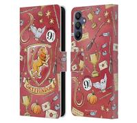Head Case Designs sous Licence Officielle Harry Potter Gryffindor Motif Deathly Hallows XIII Coque en Cuir à Portefeuille Compatible avec Samsung Galaxy A15