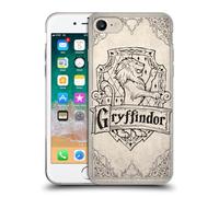 Head Case Designs sous Licence Officielle Harry Potter Gryffindor Parchemin Sorcerer's Stone I Coque en Gel [Protection de Qualité Militaire] Compatible avec Apple iPhone 7/8 / SE 2020 & 2022