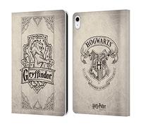 Head Case Designs sous Licence Officielle Harry Potter Gryffindor Parchemin Sorcerer's Stone I Étui Portefeuille en Cuir Compatible avec Apple iPad 10.9 2022/2025