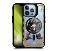 Head Case Designs sous Licence Officielle Harry Potter Harry Potter 25th Anniversary Anime Coque Pare-Chocs Noire Antichoc [Niveau Militaire] Compatible avec iPhone 13 Pro et Compatible avec MagSafe