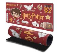 Head Case Designs sous Licence Officielle Harry Potter Harry Potter Collection Collage D'autocollants 23.62 x 11.81 x 0.12 inches (600 x 300 mm) - L Tapis De Souris pour Jeux Bureau PC Clavier