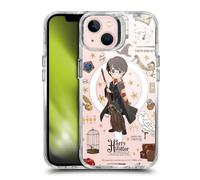 Head Case Designs sous Licence Officielle Harry Potter Harry Potter Icônes Magiques Étui Antichoc [Protection de Qualité Militaire] Compatible avec Apple iPhone 13 et Compatible avec MagSafe