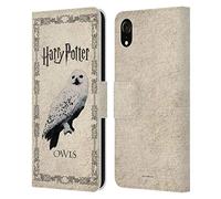 Head Case Designs sous Licence Officielle Harry Potter Hedwig Chouette Prisoner of Azkaban III Étui Portefeuille en Cuir Compatible avec Apple iPhone XR