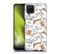 Head Case Designs sous Licence Officielle Harry Potter Hedwig Owl Motif Deathly Hallows XIII Coque en Gel Doux Compatible avec Samsung Galaxy A12 (2020)