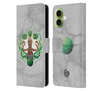 Head Case Designs sous Licence Officielle Harry Potter Herbology Deathly Hallows IV Étui Portefeuille en Cuir Compatible avec Apple iPhone 17