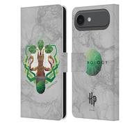 Head Case Designs sous Licence Officielle Harry Potter Herbology Deathly Hallows IV Étui Portefeuille en Cuir Compatible avec Apple iPhone 17 Air