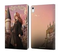 Head Case Designs sous Licence Officielle Harry Potter Hermione Granger Célébration Anime Étui Portefeuille en Cuir Compatible avec Apple iPad 10.9 2022/2025