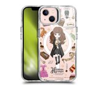 Head Case Designs sous Licence Officielle Harry Potter Hermione Granger Icônes Magiques Étui Antichoc [Protection de Qualité Militaire] Compatible avec Apple iPhone 13 et Compatible avec MagSafe