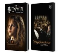 Head Case Designs sous Licence Officielle Harry Potter Hermione Granger Sorcerer's Stone II Étui Portefeuille en Cuir Compatible avec Amazon Fire 7 2022
