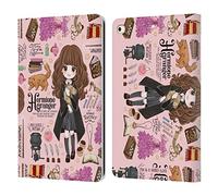 Head Case Designs sous Licence Officielle Harry Potter Hermione Modèle Deathly Hallows XXXVII Étui Portefeuille en Cuir Compatible avec Apple iPad 9.7 2017 / iPad 9.7 2018