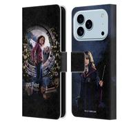 Head Case Designs sous Licence Officielle Harry Potter Hermione Poster Prisoner of Azkaban IV Étui Portefeuille en Cuir Compatible avec Apple iPhone 17 Pro