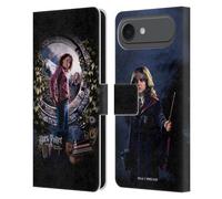Head Case Designs sous Licence Officielle Harry Potter Hermione Poster Prisoner of Azkaban IV Étui Portefeuille en Cuir Compatible avec Apple iPhone 17 Air