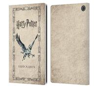 Head Case Designs sous Licence Officielle Harry Potter Hippogriff Buckbeak Prisoner of Azkaban III Étui Portefeuille en Cuir Compatible avec Amazon Fire Max 11 2023