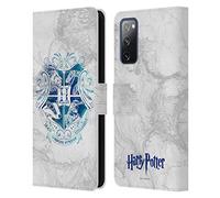 Head Case Designs sous Licence Officielle Harry Potter Hogwarts Aguamenti Deathly Hallows IX Coque en Cuir à Portefeuille Compatible avec Samsung Galaxy S20 FE / 5G