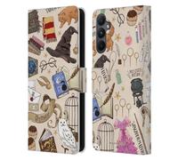 Head Case Designs sous Licence Officielle Harry Potter Hogwarts Modèle Deathly Hallows XXXVII Coque en Cuir à Portefeuille Compatible avec Samsung Galaxy A05s