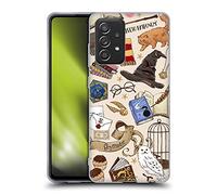 Head Case Designs sous Licence Officielle Harry Potter Hogwarts Modèle Deathly Hallows XXXVII Coque en Gel Doux Compatible avec Galaxy A52 / A52s / 5G (2021)