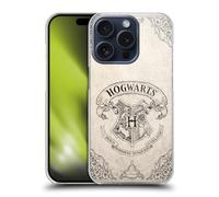 Head Case Designs sous Licence Officielle Harry Potter Hogwarts Parchemin Sorcerer's Stone I Coque Dure pour l'arrière Compatible avec Apple iPhone 15 Pro