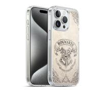 Head Case Designs sous Licence Officielle Harry Potter Hogwarts Parchemin Sorcerer's Stone I Coque en Gel [Qualité Militaire] Compatible avec Apple iPhone 15 Pro Et Compatible avec MagSafe