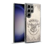 Head Case Designs sous Licence Officielle Harry Potter Hogwarts Parchemin Sorcerer's Stone I Coque en Gel [Qualité Militaire] Compatible avec Samsung Galaxy S23 Ultra 5G Et Compatible avec MagSafe