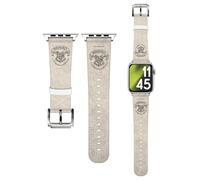 Head Case Designs sous Licence Officielle Harry Potter Hogwarts Parchemin Sorcerer's Stone III Bracelet De Montre en Cuir Véritable Compatible avec Apple Watch 42/44/45/49mm