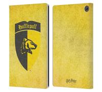 Head Case Designs sous Licence Officielle Harry Potter Hufflepuff Crête Sorcerer's Stone I Étui Portefeuille en Cuir Compatible avec Amazon Fire Max 11 2023