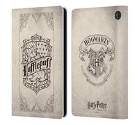 Head Case Designs sous Licence Officielle Harry Potter Hufflepuff Parchemin Sorcerer's Stone I Étui Portefeuille en Cuir Compatible avec Amazon Fire 7 2022