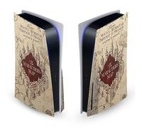 Head Case Designs sous Licence Officielle Harry Potter La Carte du Maraudeur Graphiques Vinyle Plaque Frontale Autocollant De Jeu Peau Compatible avec Sony PlayStation 5 PS5 Disc Edition Console