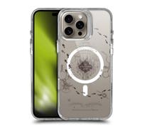 Head Case Designs sous Licence Officielle Harry Potter La Carte du Maraudeur Icônes Magiques Étui Antichoc [Qualité Militaire] Compatible avec Apple iPhone 16 Pro Max et Compatible avec MagSafe