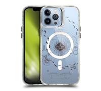 Head Case Designs sous Licence Officielle Harry Potter La Carte du Maraudeur Icônes Magiques Étui Antichoc [Qualité Militaire] Compatible avec Apple iPhone 13 Pro Max et Compatible avec MagSafe