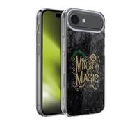 Head Case Designs sous Licence Officielle Harry Potter Ministère De La Magie Typographie des Lieux Coque en Gel [Protection de Qualité Militaire] Compatible avec Apple iPhone 17 Air