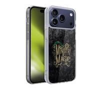 Head Case Designs sous Licence Officielle Harry Potter Ministère De La Magie Typographie des Lieux Coque en Gel [Protection de Qualité Militaire] Compatible avec Apple iPhone 17 Pro