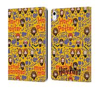 Head Case Designs sous Licence Officielle Harry Potter Mischief Managed Deathly Hallows I Étui Portefeuille en Cuir Compatible avec Apple iPad 10.9 2022/2025
