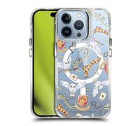 Head Case Designs sous Licence Officielle Harry Potter Motif Gryffondor Hedwige Icônes Magiques Étui Antichoc [Qualité Militaire] Compatible avec Apple iPhone 13 Pro et Compatible avec MagSafe