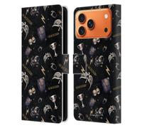 Head Case Designs sous Licence Officielle Harry Potter Motif Horcruxes Le Baiser des Détraqueurs Étui Portefeuille en Cuir Compatible avec Apple iPhone 17 Pro Max