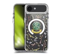 Head Case Designs sous Licence Officielle Harry Potter Motif Serpentard Icônes Magiques Étui Antichoc [Protection de Qualité Militaire] Compatible avec Apple iPhone 17 Air et Compatible avec MagSafe