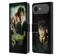 Head Case Designs sous Licence Officielle Harry Potter Movie Poster Chamber of Secrets III Étui Portefeuille en Cuir Compatible avec Apple iPhone 17 Air