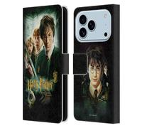 Head Case Designs sous Licence Officielle Harry Potter Movie Poster Chamber of Secrets III Étui Portefeuille en Cuir Compatible avec Apple iPhone 17 Pro