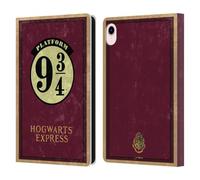 Head Case Designs sous Licence Officielle Harry Potter Plateforme 9 3/4 Typographie des Lieux Étui Portefeuille en Cuir Compatible avec Apple iPad Mini (2021/2024)